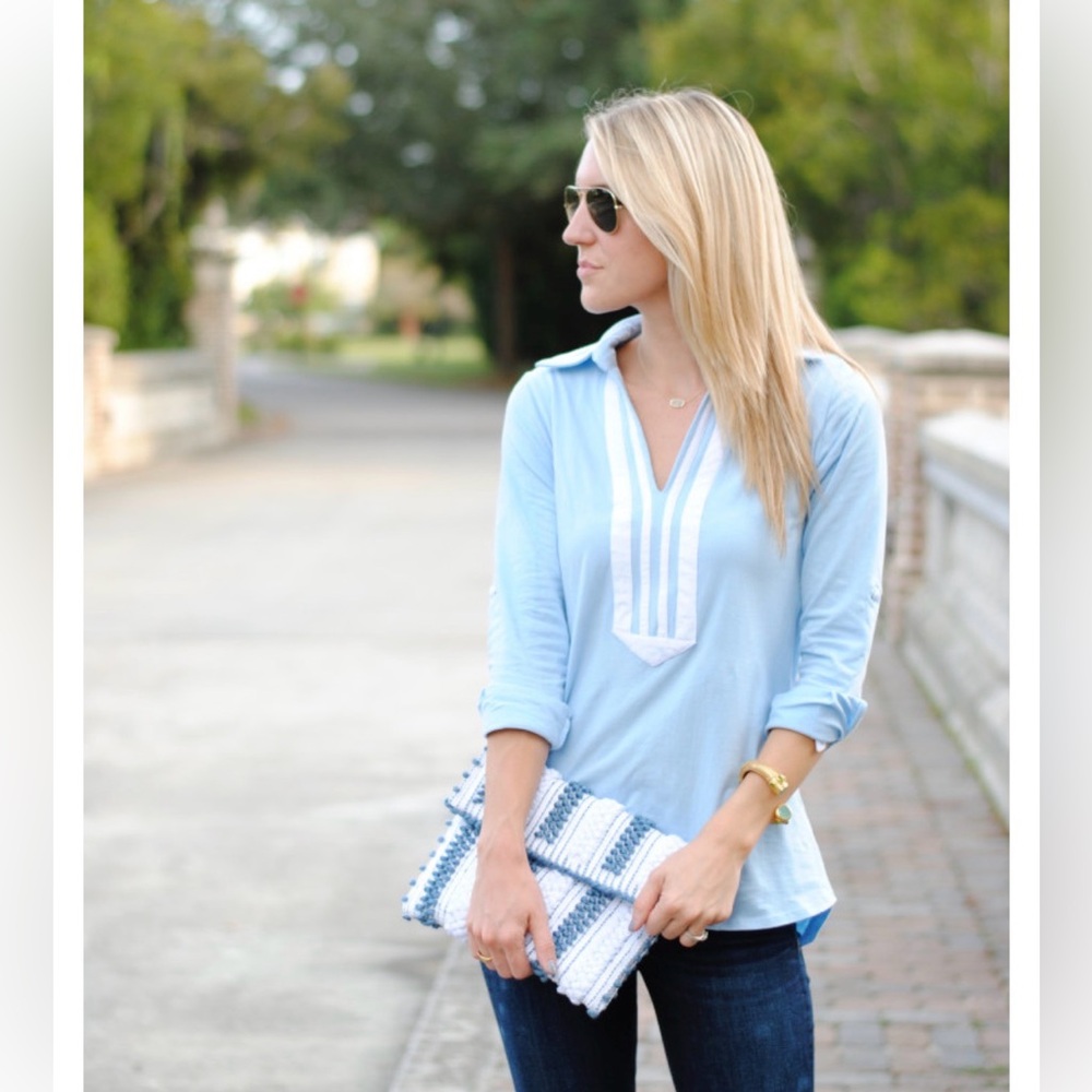 Duffield Lane Sky Blue Tunic